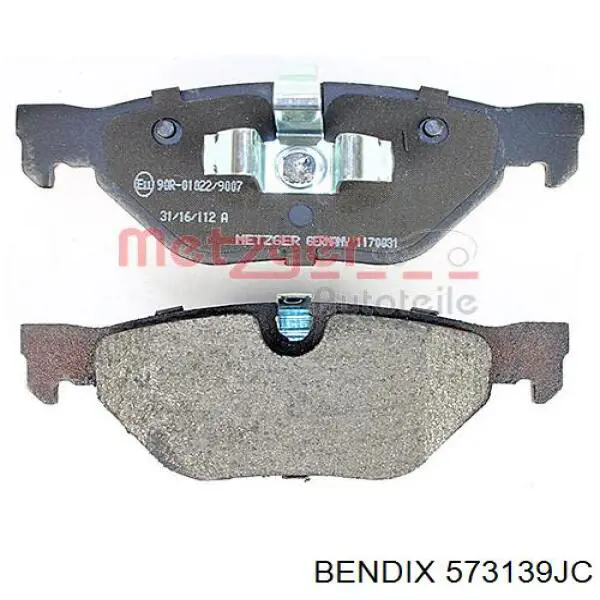 Задние тормозные колодки 573139JC Jurid/Bendix