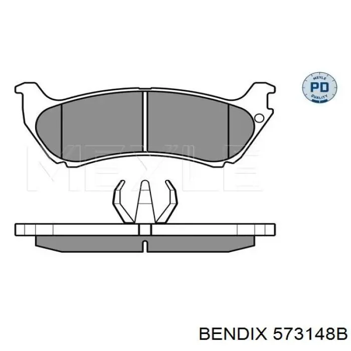 Купить 573148B Jurid/Bendix Колодки тормозные задние, дисковые