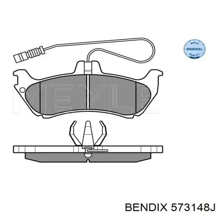 573148J Jurid/Bendix Колодки тормозные дисковые комплект