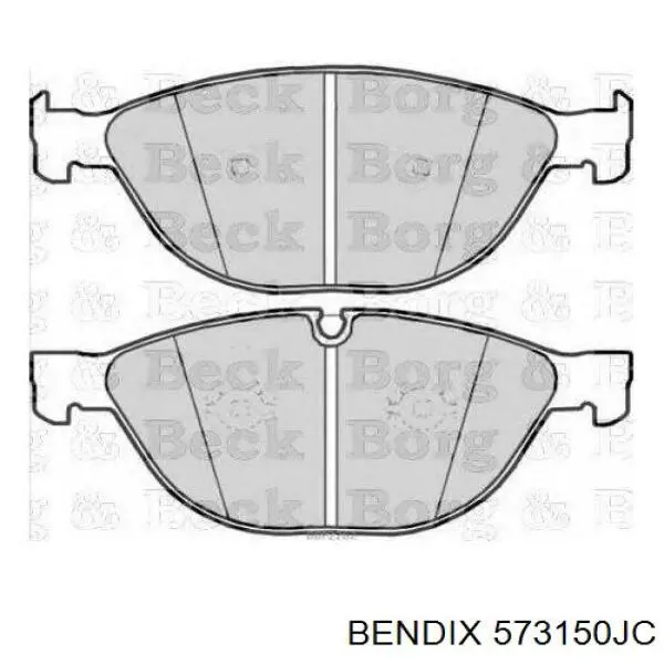 573150JC Jurid/Bendix Колодки передние