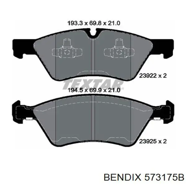 Купить 573175B Jurid/Bendix Колодки тормозные