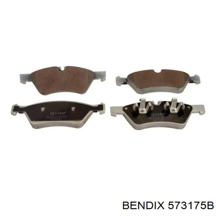 573175B Jurid/Bendix колодки тормозные передние дисковые
