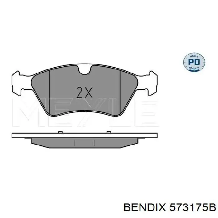 573175B Jurid/Bendix Колодки передние