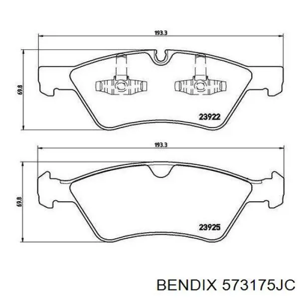 Купить 573175JC Jurid/Bendix Колодки тормозные