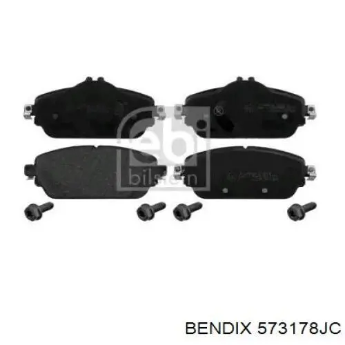Тормозные колодки Jurid/Bendix 573178JC