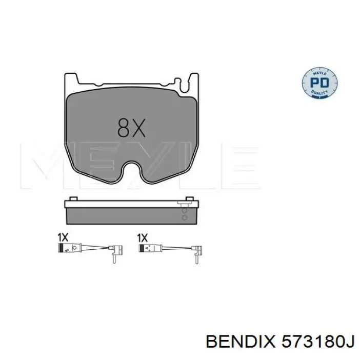 Колодки Jurid/Bendix 573180J цена, от 78.79 USD