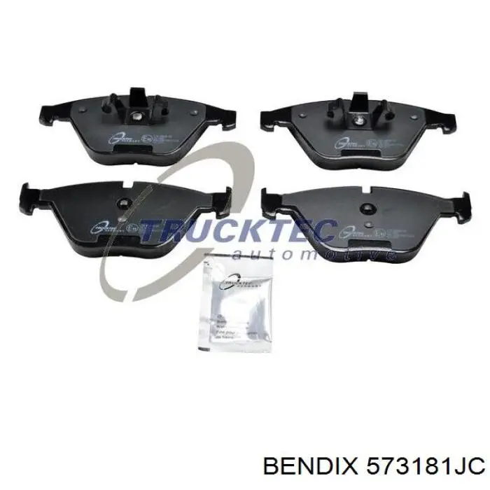 Передние тормозные колодки 573181JC Jurid/Bendix