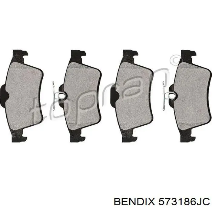 Купить 573186JC Jurid/Bendix Колодки тормозные задние, дисковые