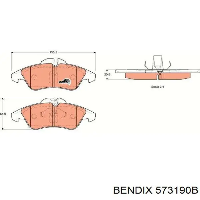 Колодки Jurid/Bendix 573190B цена, от 19.70 USD