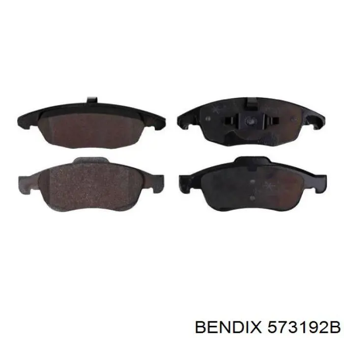 573192B Jurid/Bendix колодки тормозные передние дисковые