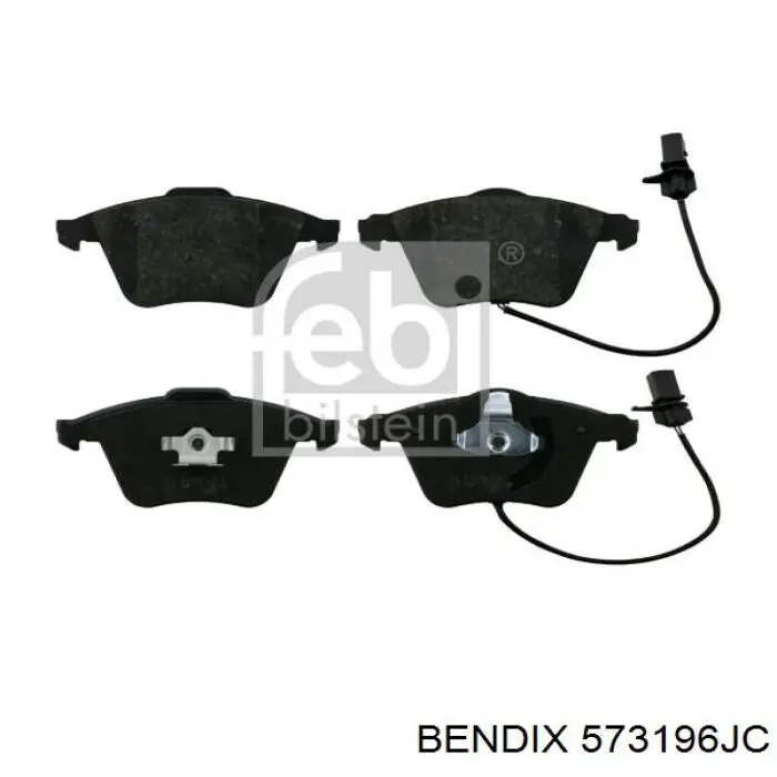 Передние тормозные колодки 573196JC Jurid/Bendix