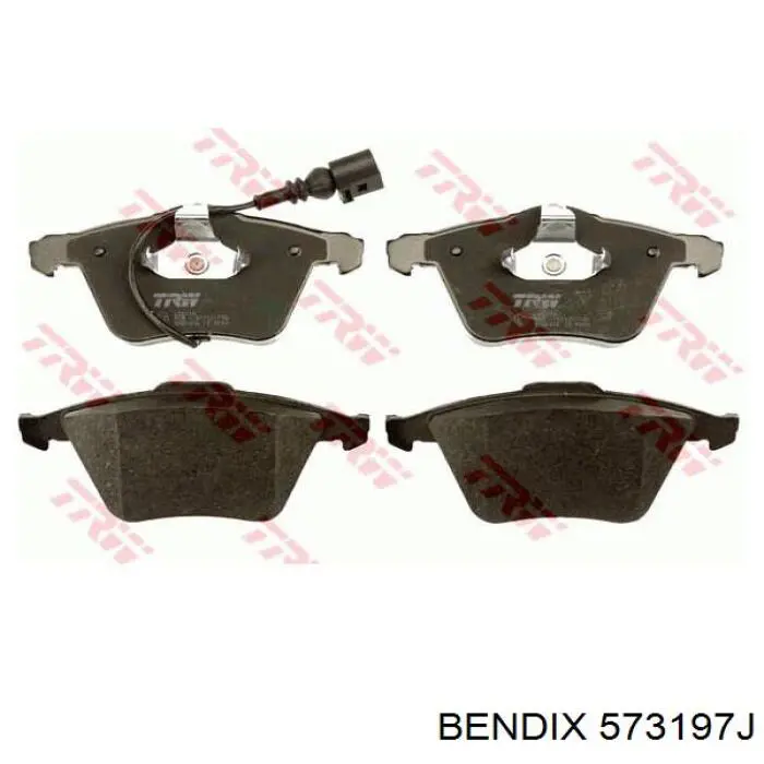 Тормозные колодки Jurid/Bendix 573197J