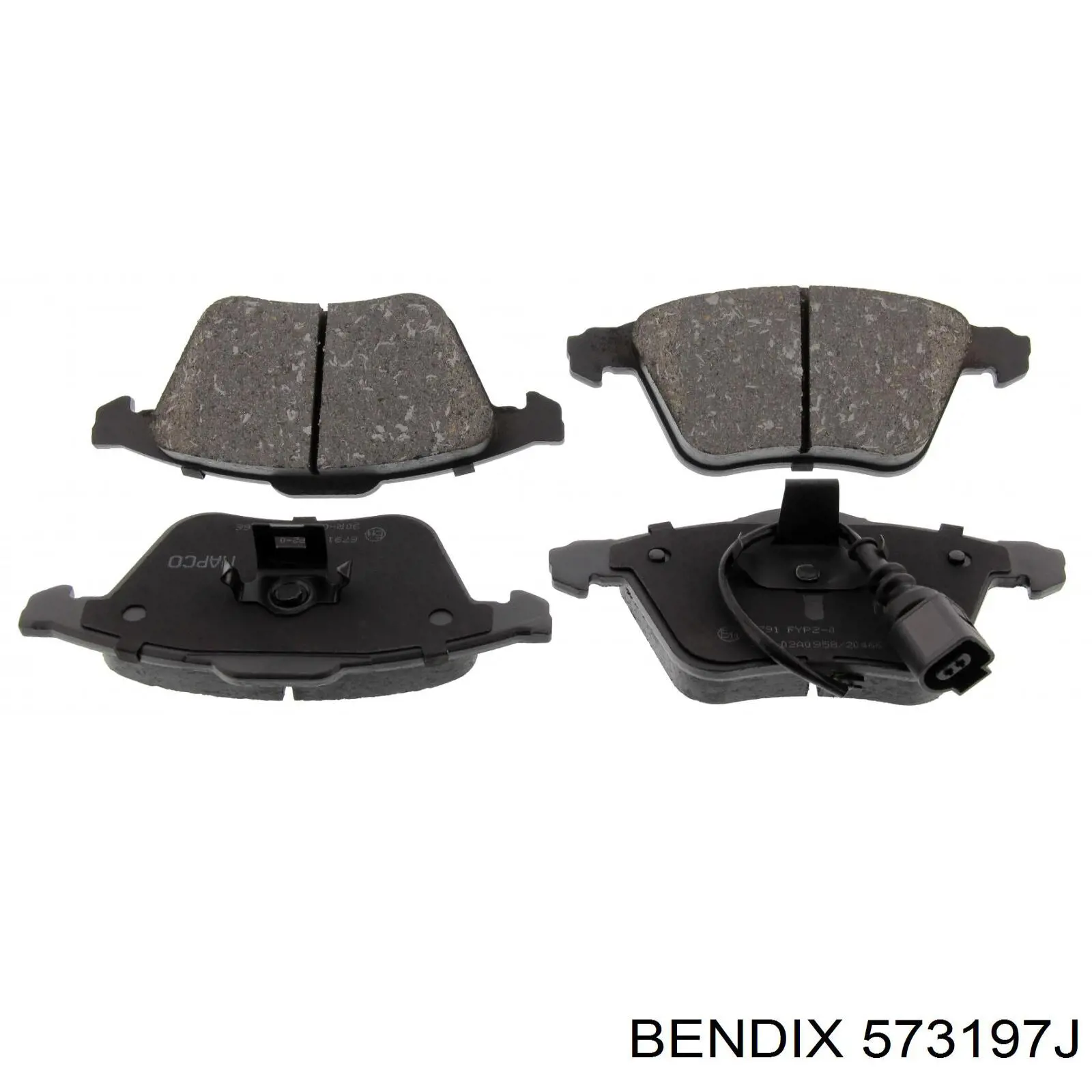 573197J Jurid/Bendix Колодки передние