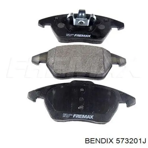 Передние тормозные колодки 573201J Jurid/Bendix