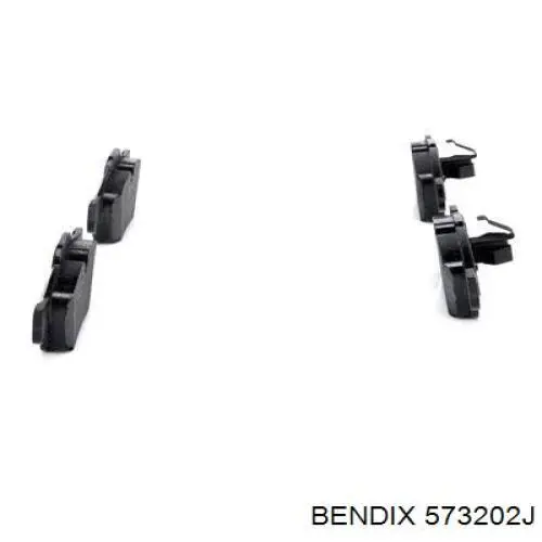 Купить 573202J Jurid/Bendix Колодки тормозные задние, дисковые