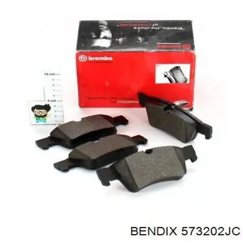 Задние тормозные колодки 573202JC Jurid/Bendix