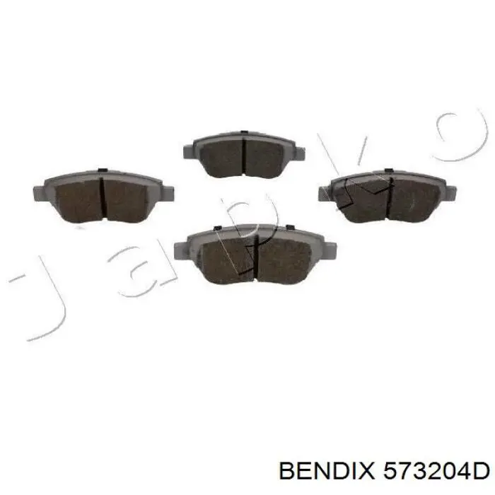 Передние тормозные колодки 573204D Jurid/Bendix