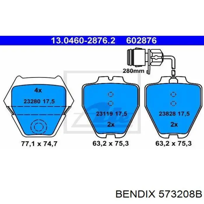 Купить 573208B Jurid/Bendix Колодки тормозные