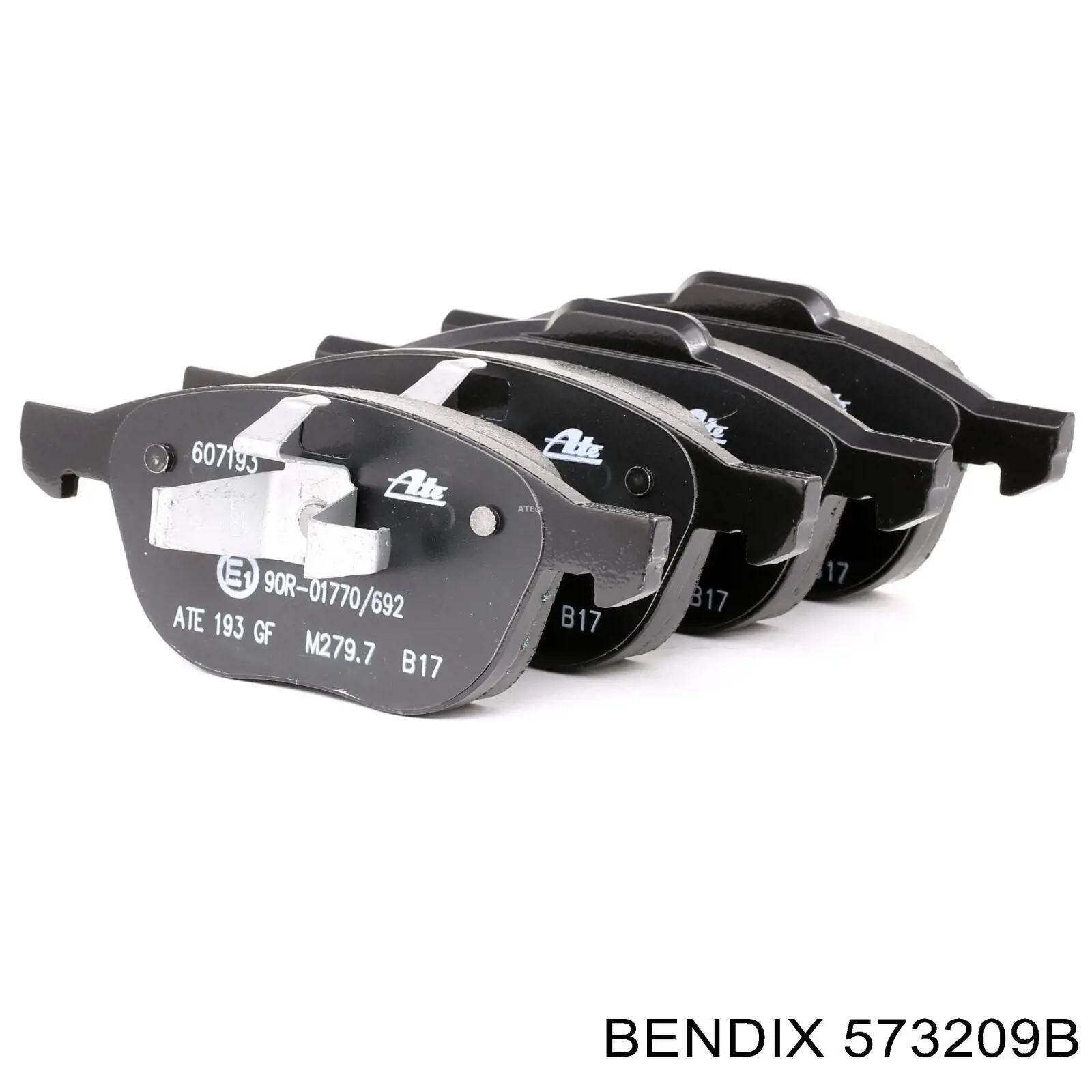 573209B Jurid/Bendix колодки тормозные передние дисковые