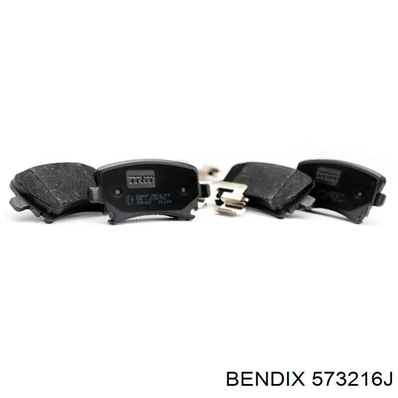 573216J Jurid/Bendix Колодки тормозные дисковые комплект