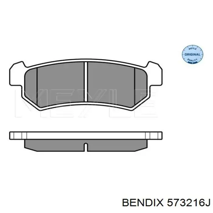 Задние дисковые колодки Jurid/Bendix 573216J