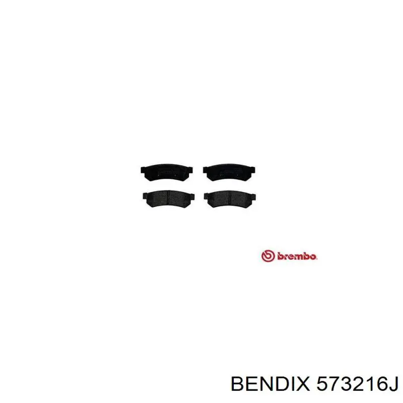 Купить 573216J Jurid/Bendix Колодки тормозные задние, дисковые