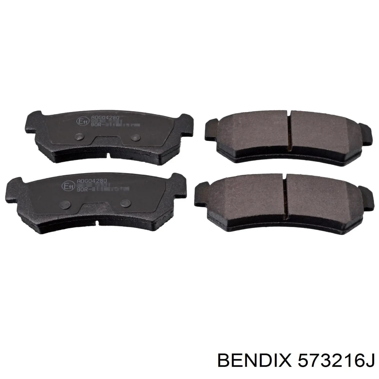 Задние тормозные колодки 573216J Jurid/Bendix