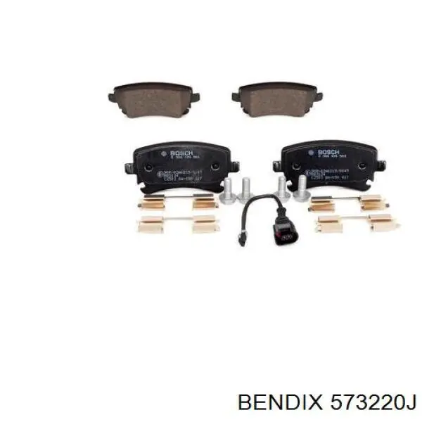 Купить 573220J Jurid/Bendix Колодки тормозные задние, дисковые