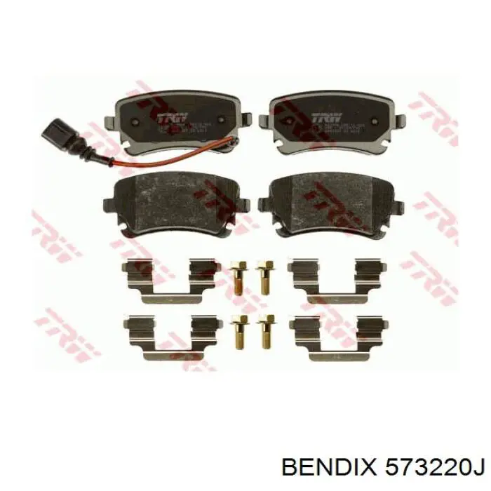 Задние тормозные колодки 573220J Jurid/Bendix