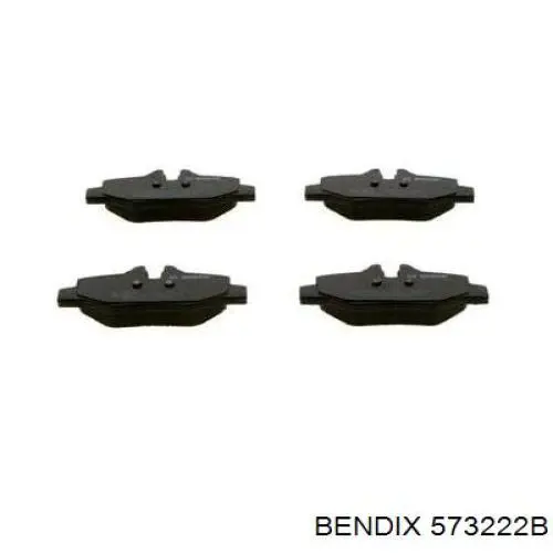 Задние дисковые колодки Jurid/Bendix 573222B