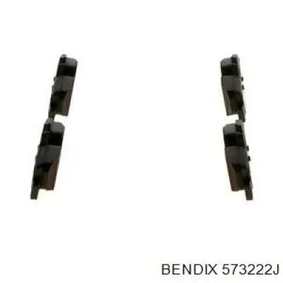 Купить 573222J Jurid/Bendix Колодки тормозные задние, дисковые