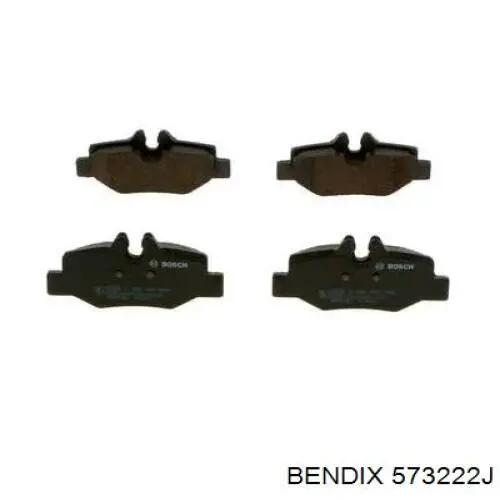 Задние дисковые колодки Jurid/Bendix 573222J