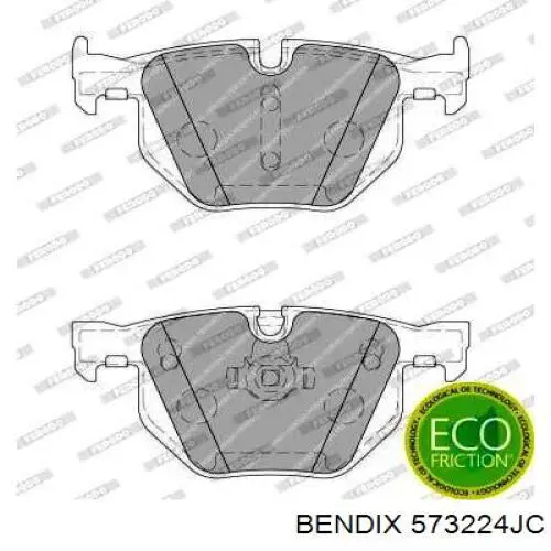 Купить 573224JC Jurid/Bendix Колодки тормозные задние, дисковые