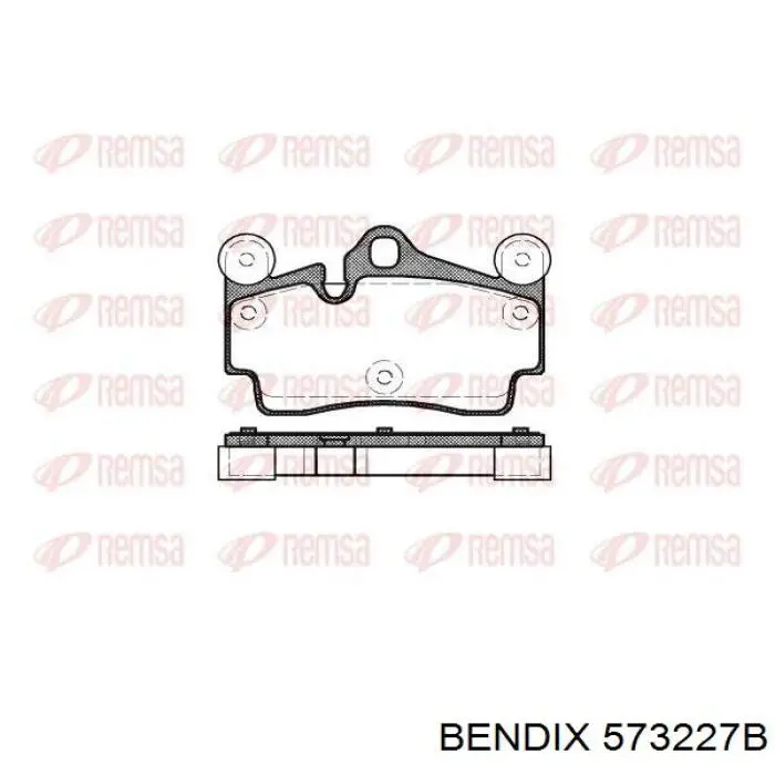 Купить 573227B Jurid/Bendix Колодки тормозные задние, дисковые