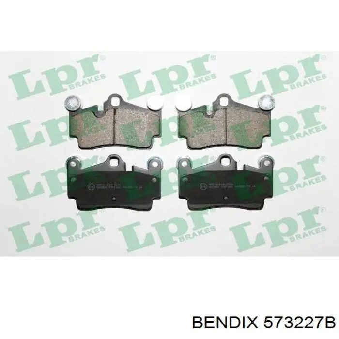 Задние тормозные колодки 573227B Jurid/Bendix