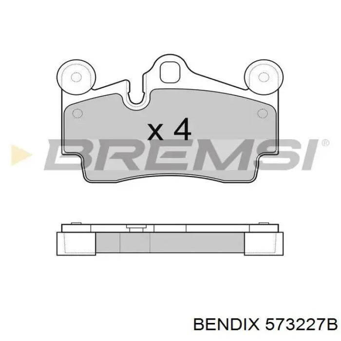 573227B Jurid/Bendix Колодки тормозные дисковые комплект