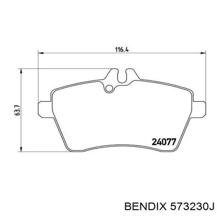 Тормозные колодки Jurid/Bendix 573230J