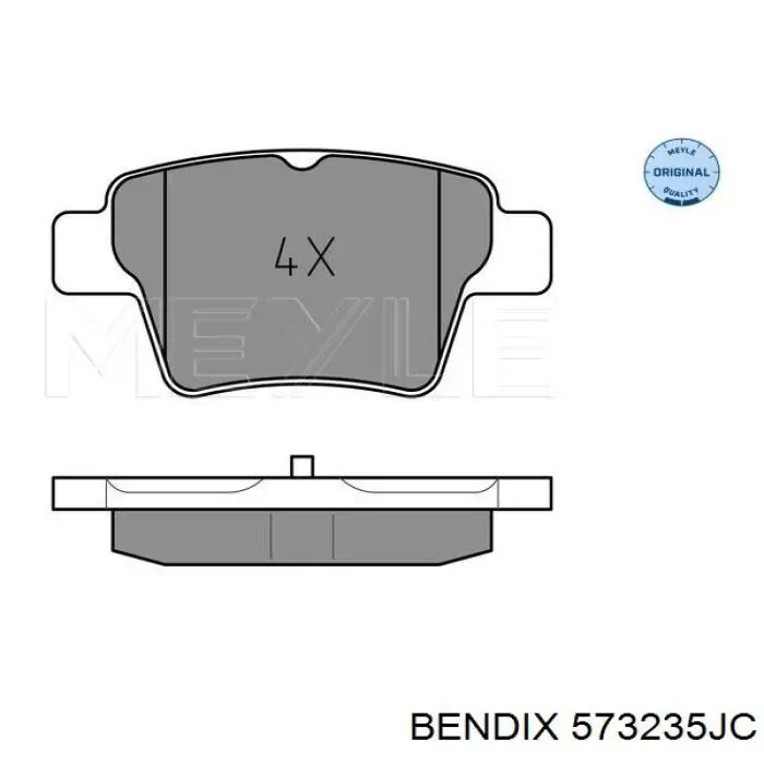 Задние тормозные колодки 573235JC Jurid/Bendix