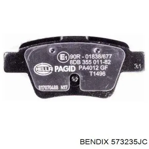 573235JC Jurid/Bendix Колодки тормозные дисковые комплект