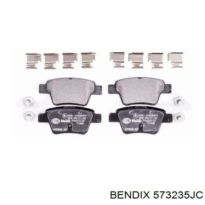 Купить 573235JC Jurid/Bendix Колодки тормозные задние, дисковые