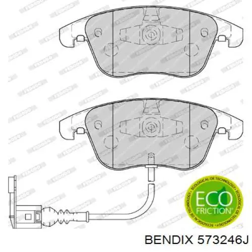 573246J Jurid/Bendix Колодки передние