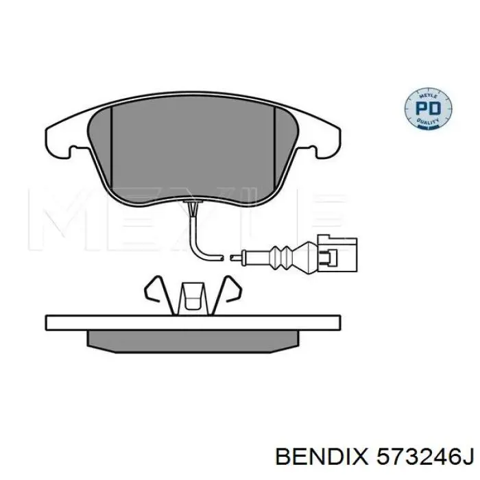 Тормозные колодки Jurid/Bendix 573246J