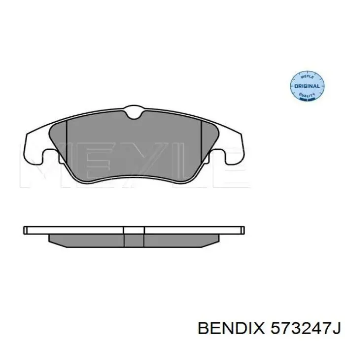 Передние тормозные колодки 573247J Jurid/Bendix
