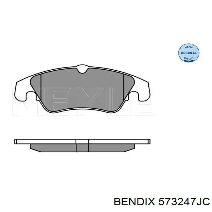 Передние тормозные колодки 573247JC Jurid/Bendix