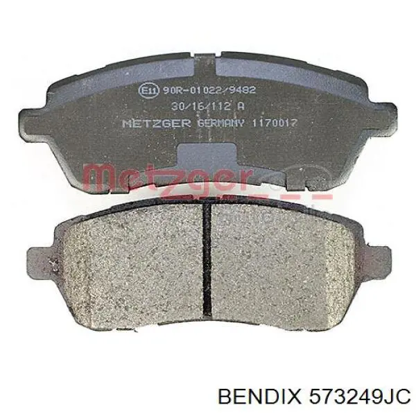 Передние тормозные колодки 573249JC Jurid/Bendix