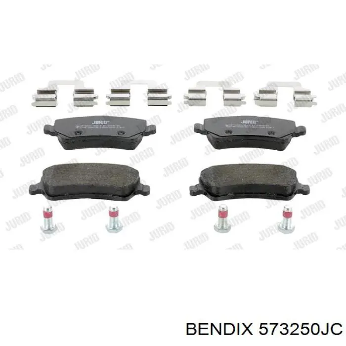 573250JC Jurid/Bendix колодки тормозные задние дисковые