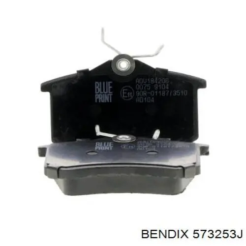 Передние тормозные колодки 573253J Jurid/Bendix