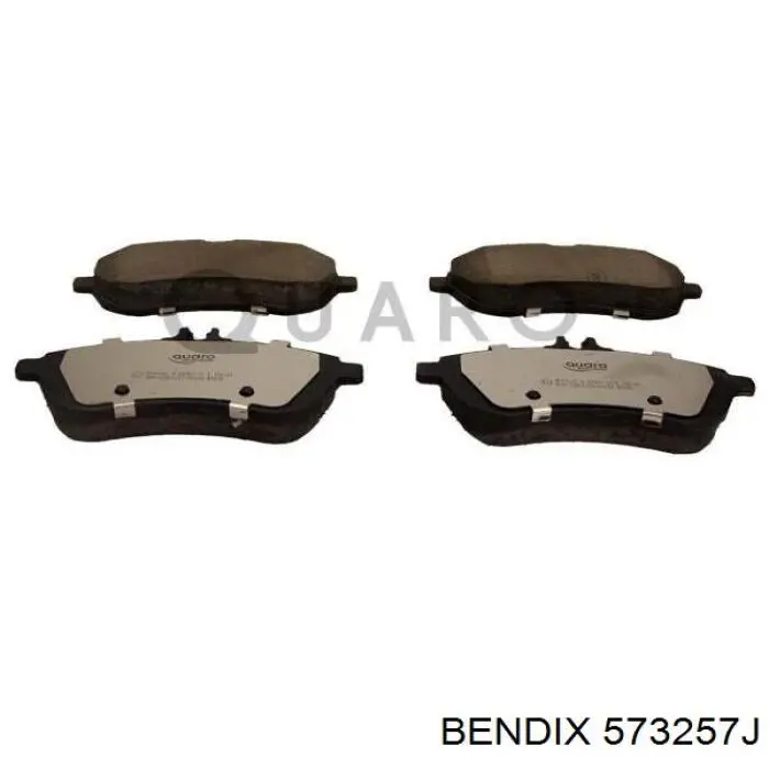 Передние тормозные колодки 573257J Jurid/Bendix