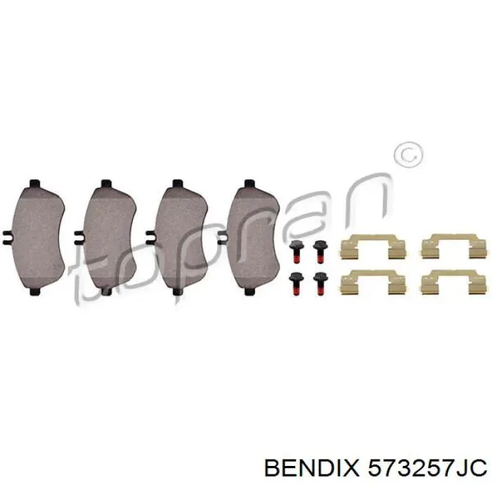 Тормозные колодки Jurid/Bendix 573257JC
