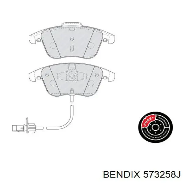 573258J Jurid/Bendix Колодки передние